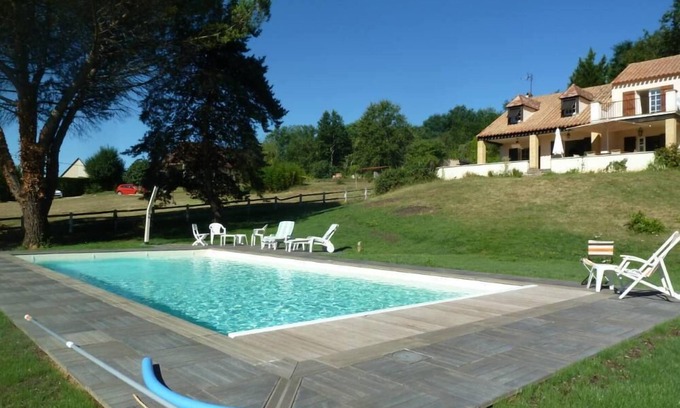 Cazoules Casa | Encantadora villa con vistas panorámicas del valle del Dordoña