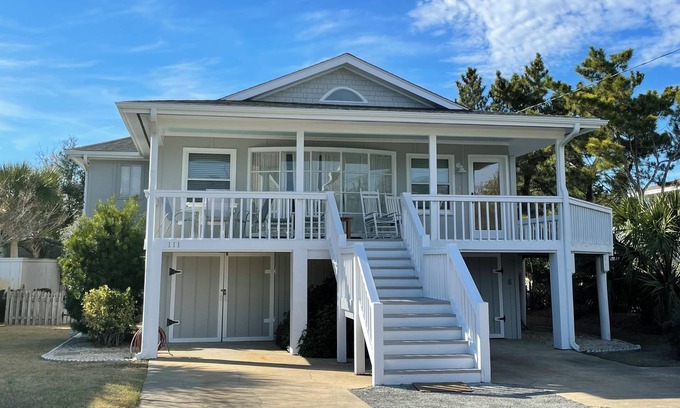 Parmele Isle Cabaña | Wrightsville Beach con Encanto Casa Rural