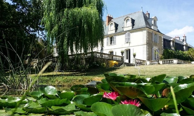 Fondettes Otro | Río Loire Chateau con piscina climatizada, casa del árbol, tenis