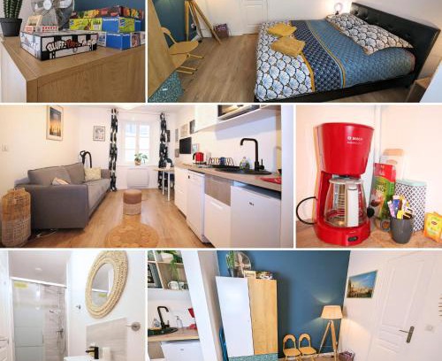 Verdun Apartamento | CHATEL - Centre Ville - 1 Lits - Canapé convertible - Chambre communicante - Parking Proche - Géré par PrestaZen'Services