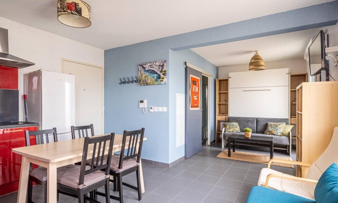 Baille Apartamento | 'Chez Marius' Apt con aire acondicionado y terraza para 4 personas en Marsella