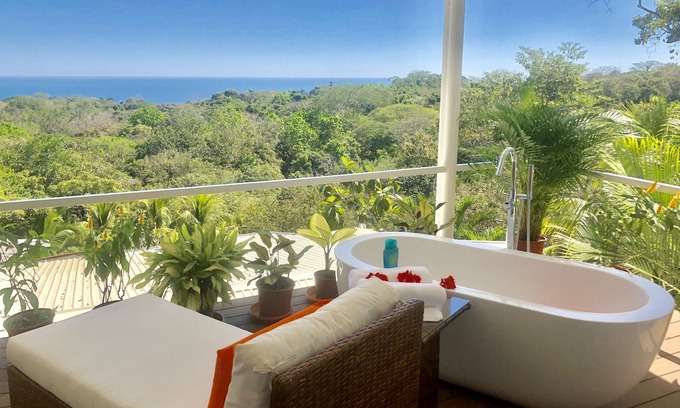 Montezuma Villa | Chez Mu Luxury Villa - Increíbles vistas al océano y la jungla 1 Mi / Town ¡Nuevas fotos!