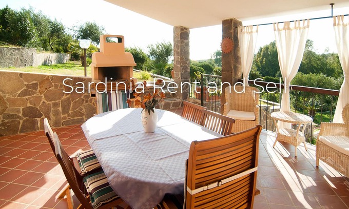 Teulada Villa | Chia, villa Lavanda, vista panorámica al mar, 8p, 100mt del mar, aire acondicionado