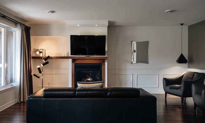 Saint-Sauveur Apartamento | Chic condo at the foot of the St-Sauveur slopes