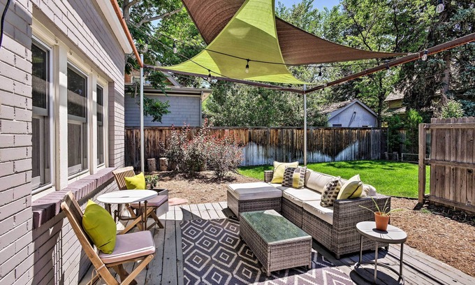 Rosedale Casa | ¡NUEVO! Elegante Denver Home w / Deck + Grill, 5 Mi. a Dtwn