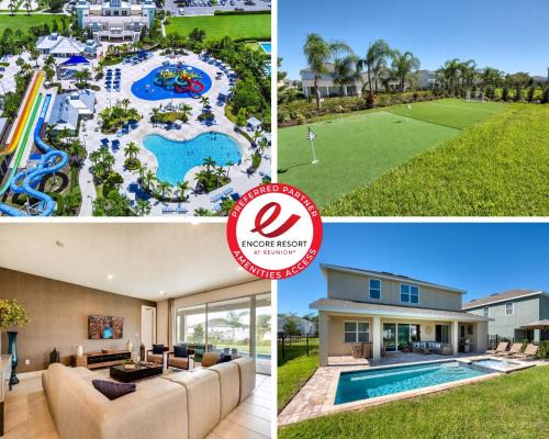 West Kissimmee Casa | Chic Home With Mini Soccer Field, Golf Near Disney With Waterpark & Resort Access At Encore Resort - 7715Ff