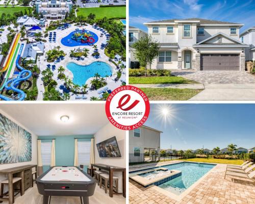 West Kissimmee Casa | Chic Home With Private Pool, Game Room And Waterpark & Resort Access Near Disney At Encore Resorts Reunion - 320Au