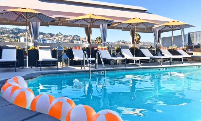 Tri-West Hotel | Chic Oasis in West Hollywood's Heart! 3 Units w/ Balconies! Pool & Tennis Court!