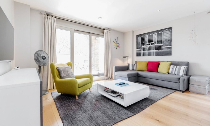 Bishop's Apartamento | Elegante, silencioso y seguro 2BR, 2BR plano por London Eye & Waterloo