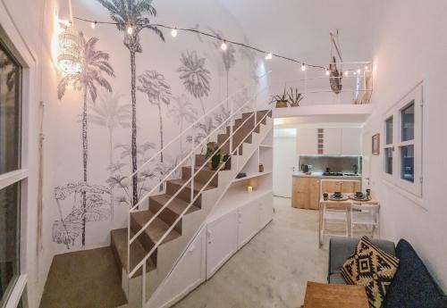 Sal Rei Apartamento | Chic Surf-Inspired Mezzanine Studio "Coco Palm"
