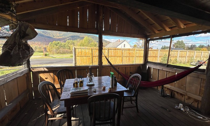 Columbia Cabina | Classic original cedar log cabins set on Simms Stream in the North East Kingdom.