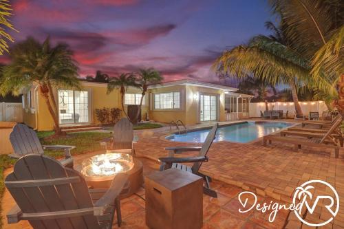 Deerfield Beach Villa | Close to Beach 4 Br with Private Heated Pool