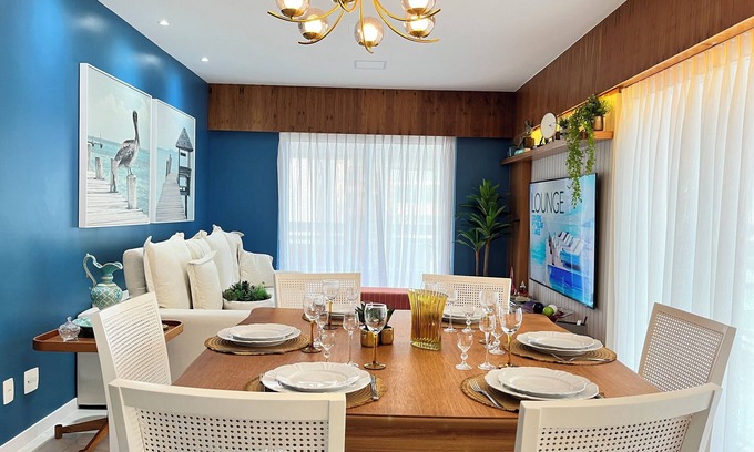 Algodoal Apartamento | CM 304 - luxo conforto em frente ao mar