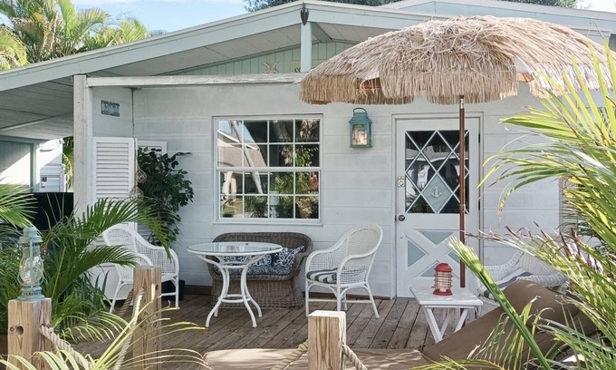 Naples Park Cabaña | Coastal Cottage, 3/4 mi to Vanderbilt Beach & Delnore Wiggins, Two Private Decks