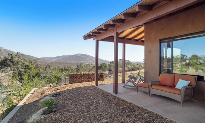 Encinitas Casa | Coastal Farm Sanctuary Home with Mountain Views