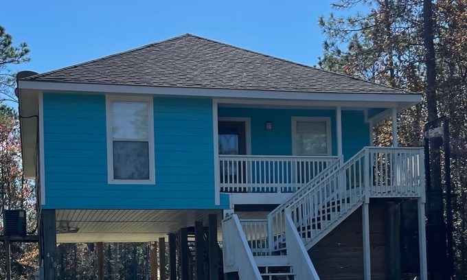 Pass Christian Casa | Coastal getaway with swimming pool basketball pickleball and boat launch access