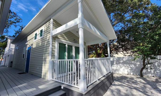 Dunedin Casa | Coastal Tiny Home on Pinellas Trail w/ Heated Pool