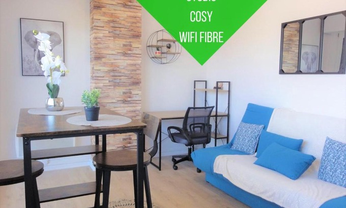Centre Ville Apartamento | Cocon Palois studio cosy dernier étage WIFI Fibre