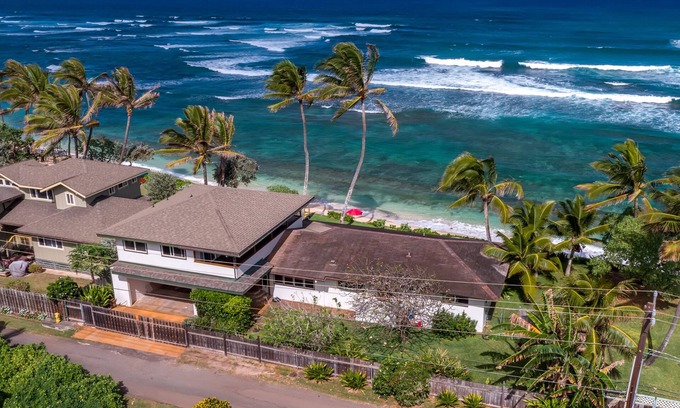 Mokuleia Casa | Coconut Cabana Impresionante North Shore directo a la playa / frente al mar casa Waialua 30 nts