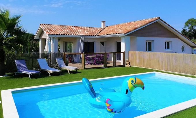 Orx Casa | COCOON VILLA 4 * CON PISCINA SEGURA, PLAYA CERCA, CERCA DE HOSSEGOR