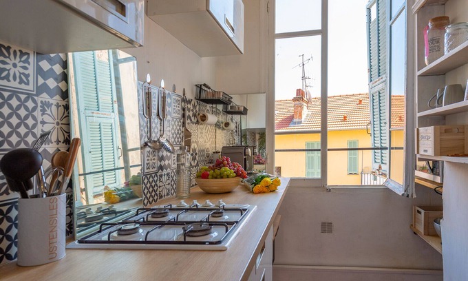Vernier Apartamento | Coeur de Nice, charme Authentique Niçois, terrasse.