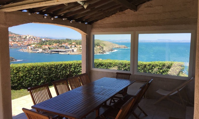 Port-Vendres Villa | Collioure: Propiedad con vistas panorámicas al mar!