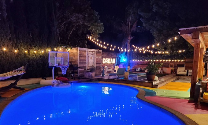 Winnetka Villa | Colorful boho style villa with pool