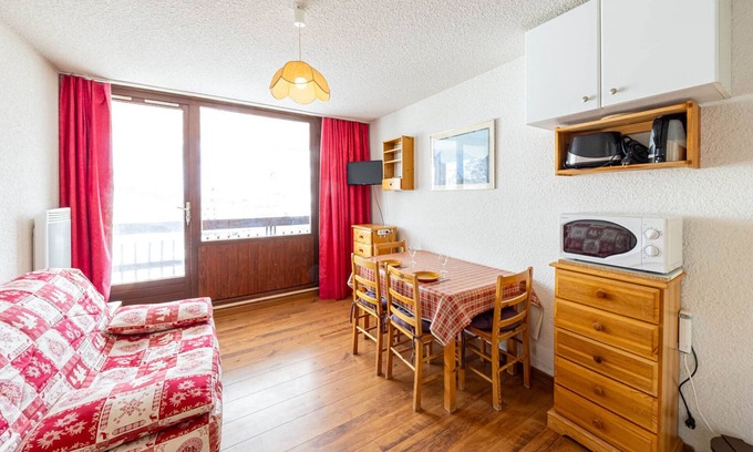 Montgellafrey Apartamento | Estudio cómodo 4 pers, cerca de pistas, guardaesquís