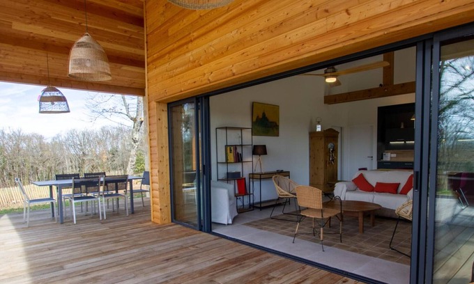 Castelnaud-la-Chapelle Cabaña | Agradable gîte con piscina privada y jardín cerrado en Dordoña