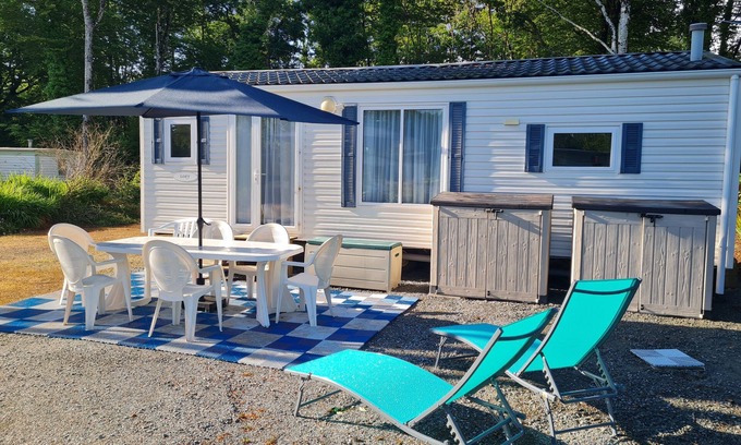 Saint-Yvi Casa | MÓVIL-HOGAR BRILLANTE CÓMODO SEMANA septiembre / 149 € promo del 1 al 30. 09