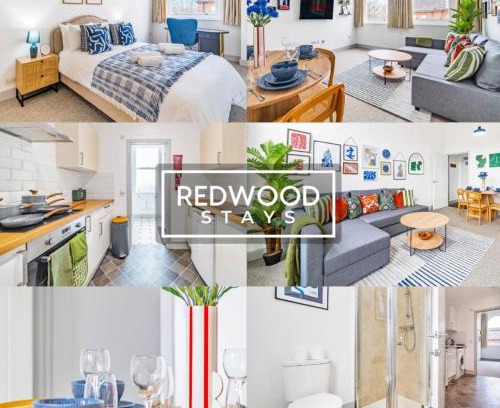 Rushmoor District Apartamento | COMFORTABLE AND HOMELY 1 BEDROOM 1 BATHROOM SERVICED APARTMENT WITH FREE PARKING, FREE WiFi AND NETFLIX, PERFECT FOR BUSINESS STAYS, FAMILIES, RELOCATIONS, EXTENDED STAYS, AND EMERGENCY ACCOMMODATION by REDWOOD STAYS