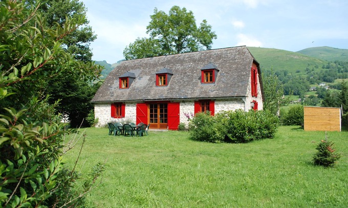 Aucun Cabaña | Cómoda casa de campo 6 personas Ninguno, Hautes-Pyrénées, gran terreno