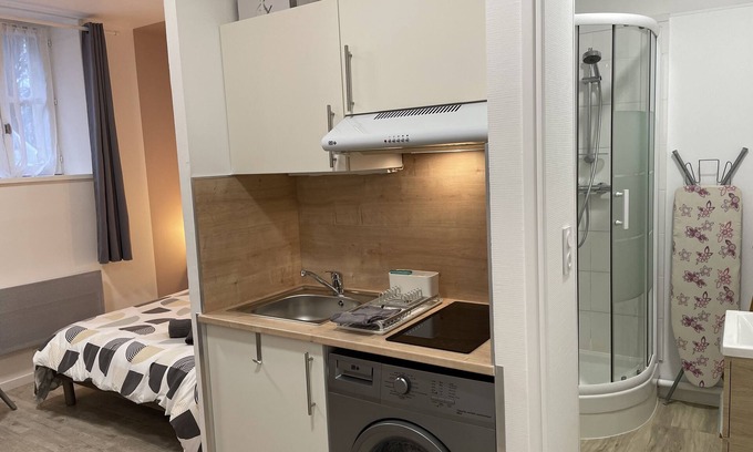 Rochefort Apartamento | Comfortable furnished studio on ground floor near the spa (N°36)