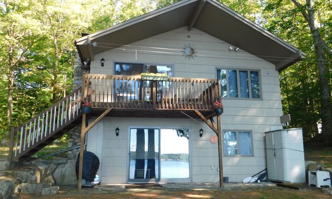 Naples Cabaña | Comfortable lakefront retreat with spectacular views across Long Lake!