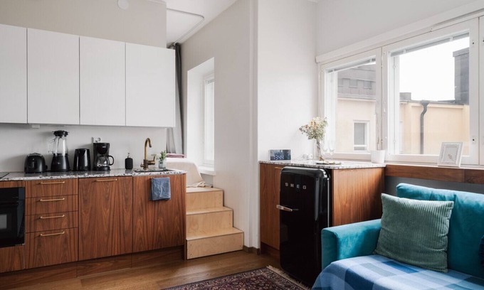 Kallio Apartamento | Comfy Top Floor Studio Apt in Centre of Helsinki