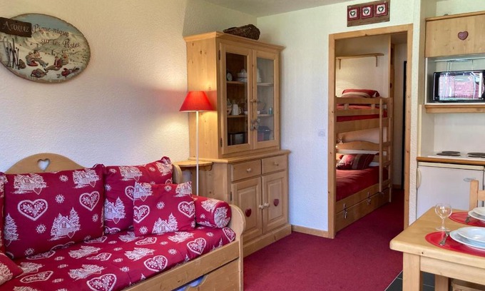 Avoriaz Apartamento | Confortable Studio Cabine Montagne, Balcon Nord, Skis aux Pieds, Proche Centre Morzine - FR-1-634-68