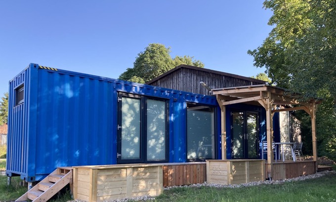Scheuerfeld Casa | Container Tiny House mit Parkplatz, Glasfaser, Netflix, Veranda
