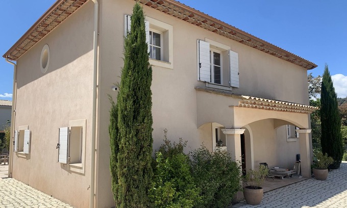 Le Tignet Otro | Contemporary Bastide 150 m2 with swimming pool and Spa. Large terraces.