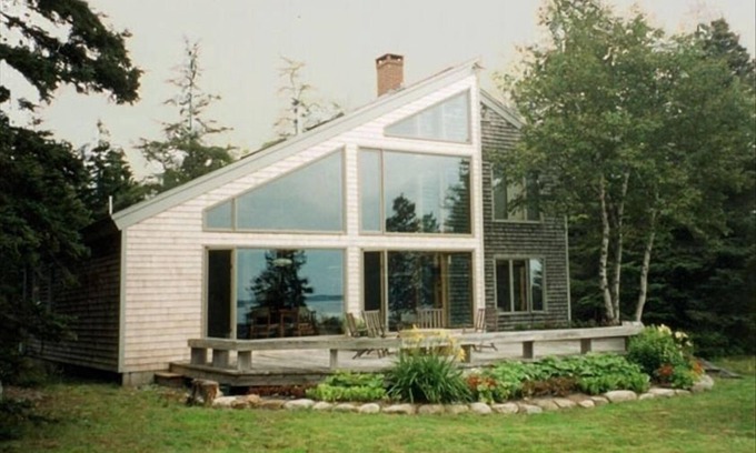 Stonington Casa | Contemporáneo Shorefront Home on Quiet Cove