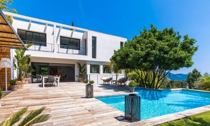 Falicon Villa | SEA VIEW contemporánea en las colinas de Niza