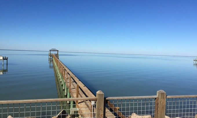Rockport Casa | Copano Bayfront Home con muelle privado de 385 '