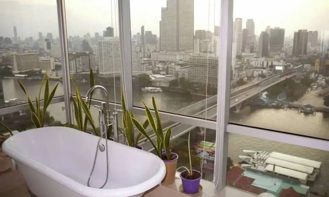 Khlong Ton Sai Apartamento | Corner river view one bedroom apartment