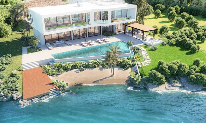 Punta Cana Villa | IMPRESIONANTE VISTA AL OCÉANO, VILLA FRENTE AL GOLF CON CHEF, BUTLER, Criada, PISCINA Y CLUB DE PLAYA