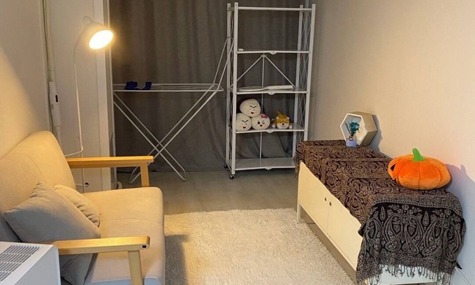 Guro-dong Apartamento | Cosy Apertment with Great Home Office Room, 5 mins near Subway, Market, Cafe.