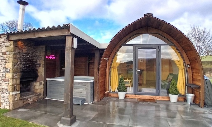 Kirkby Stephen Cabina | Superior-Hot Tub-Cabaña-Baño con ducha