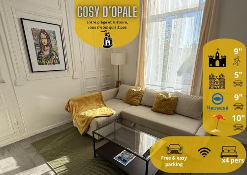 Brequerecque Apartamento | Cosy d'Opale, 4 pers, proche vielle ville, wifi