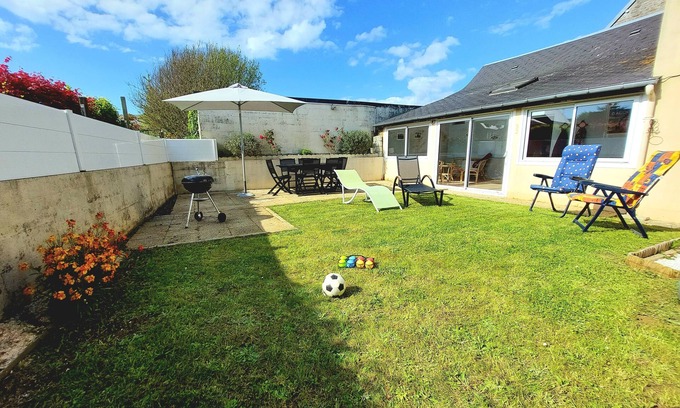 Tourville-sur-Sienne Casa | Cosy house & private garden Beaches 5 min away