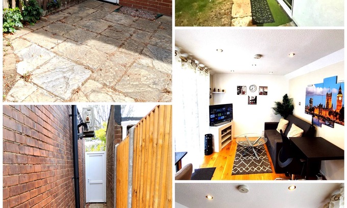 Luton Apartamento | Cosy Serene Garden 1 Bedroom FLAT. 1 min walk from Leagrave Station