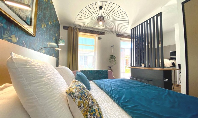 La Bernerie-en-Retz Apartamento | Cosy studio village and beach on foot