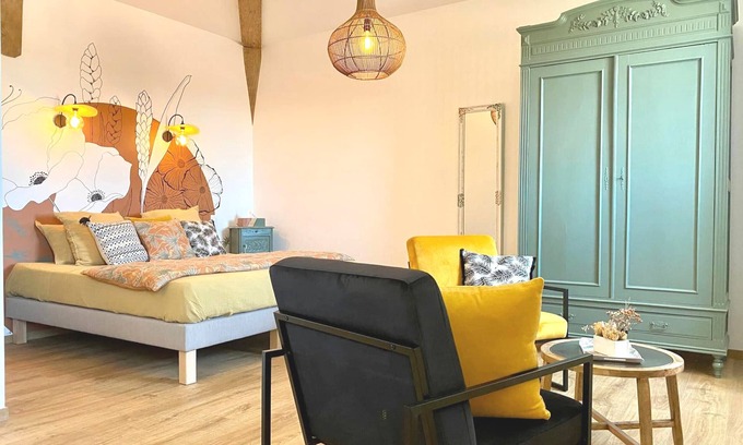 La Bernerie-en-Retz Apartamento | Cosy studio village and beach on foot